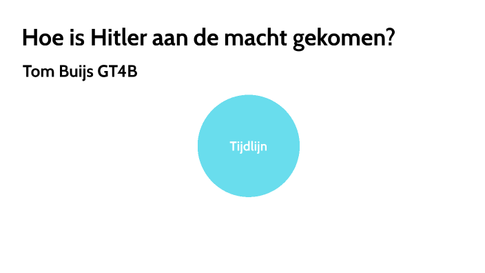 Hoe is Hitler aan de macht gekomen? by Tom Buijs on Prezi