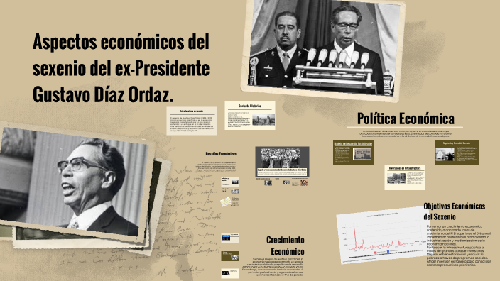 Aspectos económicos del sexenio del ex-Presidente Gustavo Díaz Ordaz