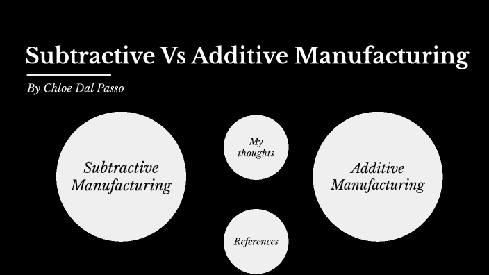 Subtractive V Additive Manufacturing by Chloe Dal Passo on Prezi