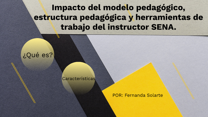 Impacto Del Modelo Pedagógico Estructura Pedagógica Y Herramientas De Trabajo Del Instructor 2169