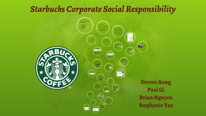 starbucks corporate social responsibility