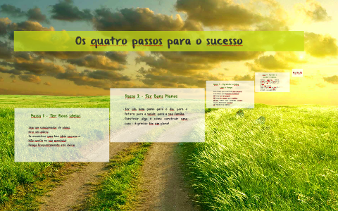 Os quatro passos para o sucesso by Cristina Silva on Prezi