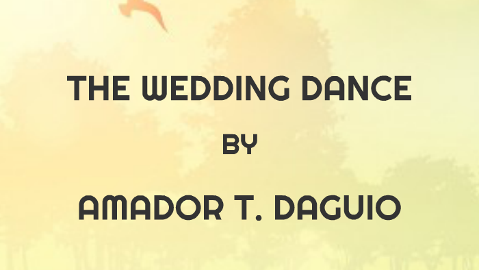 wedding dance by amador daguio analysis