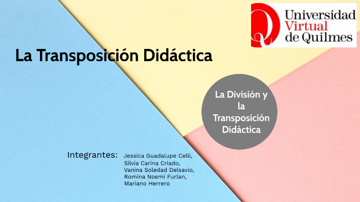 La Transposición Didáctica By Vanina Delsavio On Prezi