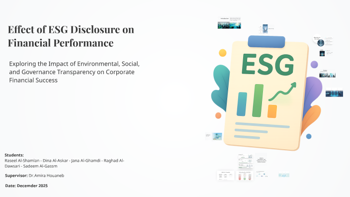 Effect of ESG Disclosure on Financial Performance by Raseel Alshamlan ...