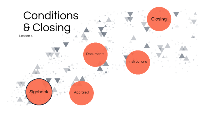Lesson 4 - Conditions and Closing by Mortgage Winners on Prezi
