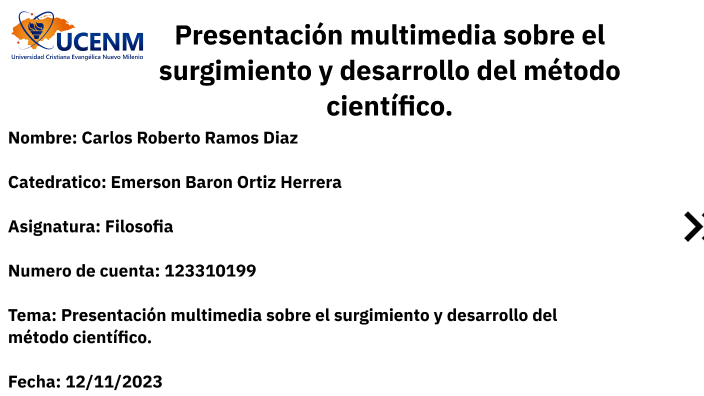 surgimiento y desarrollo del metodo cientifico by carlos ramos on Prezi