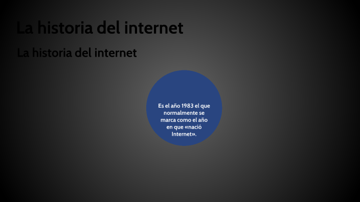 la historia del internet by anthony diaz on Prezi