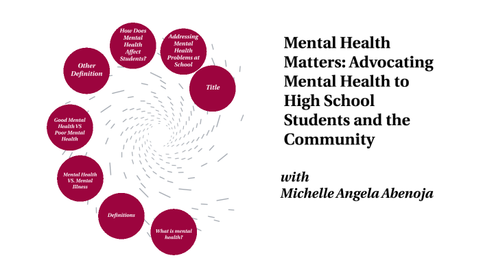 Mental Health Matters: Advocating Mental Health to High School Students ...