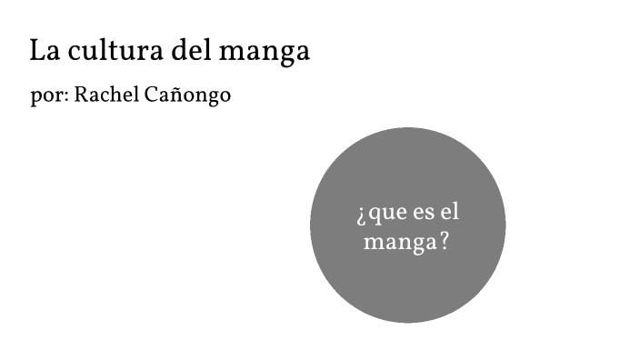 La Cultura Del Manga By Rachel Cañongo On Prezi