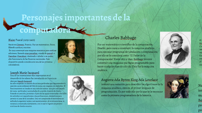 Personajes importantes de la computadora by Ulises Gonzalez on Prezi