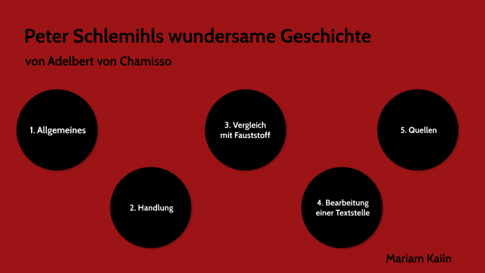 Peter Schlemihls Wundersame Geschichte Zusammenfassung prezi.com