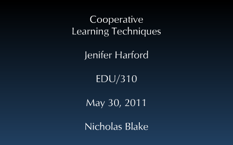 Cooperative Learning Presentation: Techniques by Jen H on Prezi