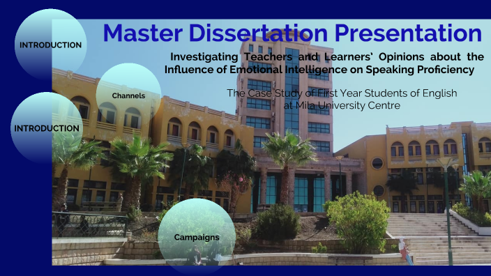 master dissertation presentation