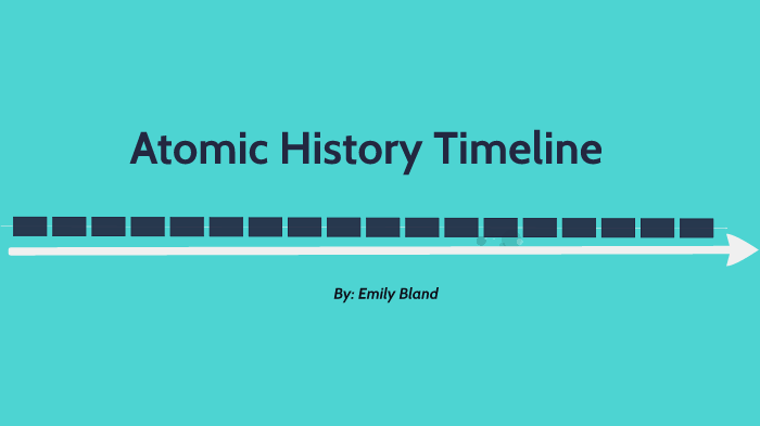 Atomic History Timeline By Emily Bland