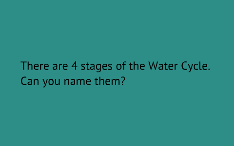 A Journey Through the Water Cycle by Tanya Churhcill on Prezi