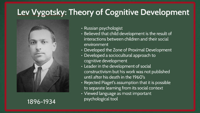 Ppt Vygotsky39s Theory Of Cognitive Development PPT Vygotsky's