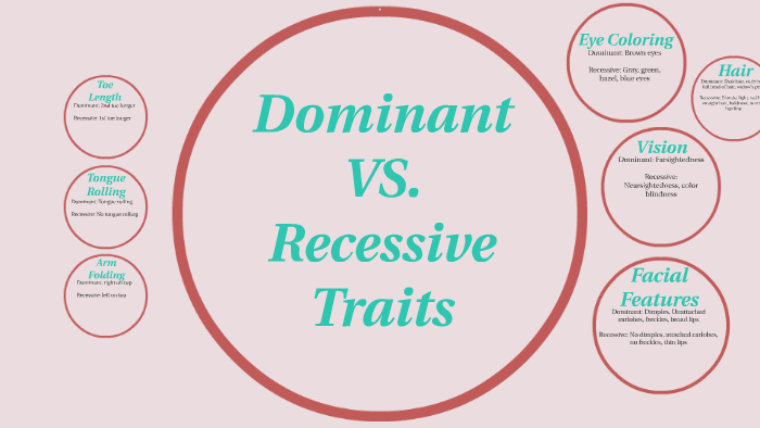 dominant and recessive traits