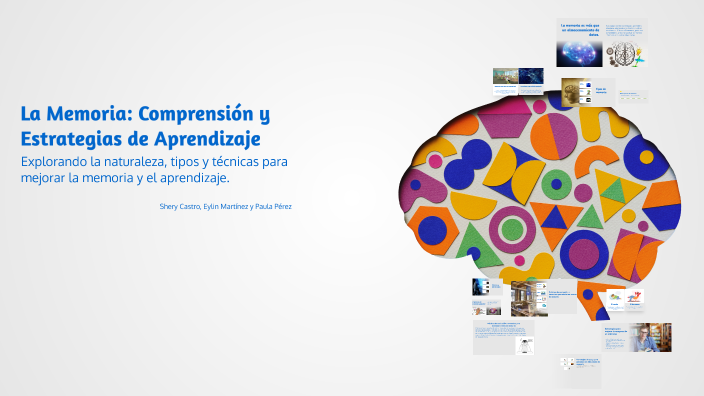 La Memoria: Comprensión y Estrategias de Aprendizaje by Paula Andrea ...