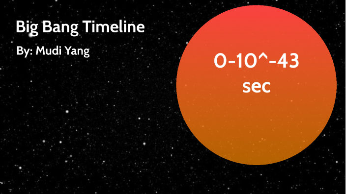 The Big Bang Timeline by Mudi Yang on Prezi