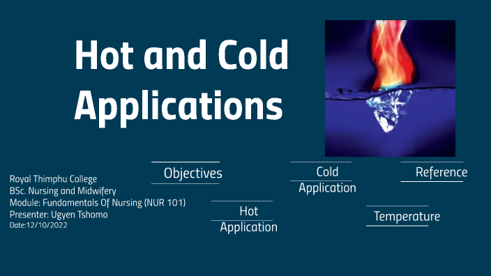 assignment on hot and cold application