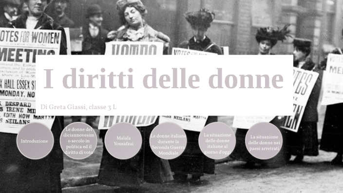 Elaborato: I diritti delle donne by Greta Giassi on Prezi