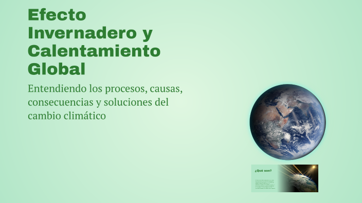Efecto Invernadero y Calentamiento Global by Sol Panduro rios on Prezi