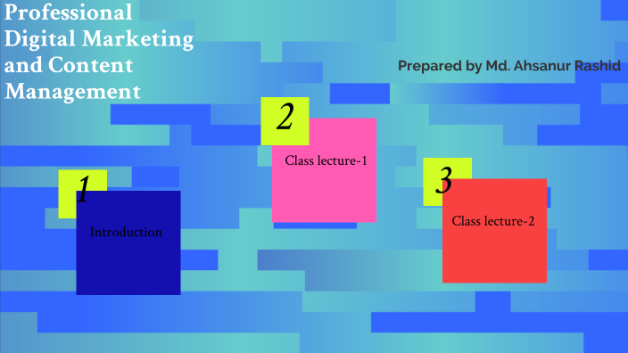 SEIP PDCM course by Ahsan Rashid on Prezi