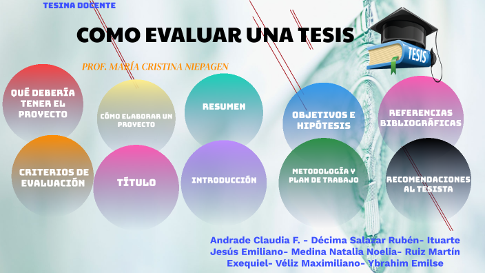 Evaluar una Tesis by Claudia Fabiana Andrade on Prezi