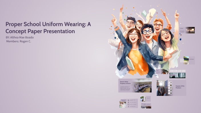 Proper School Uniform Wearing: A Concept Paper Presentation by Andrew ...