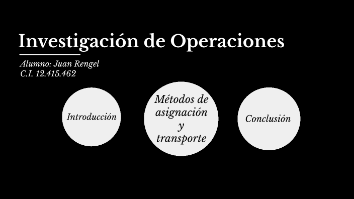 Métodos de Asignación y Transporte by Juan Rengel on Prezi