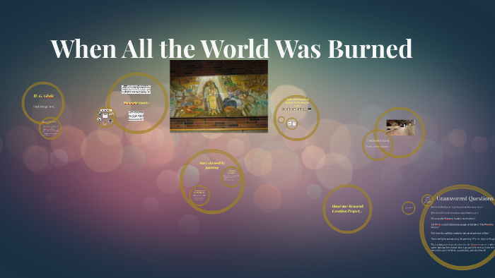 When All The World Was Burned 1952 Donor