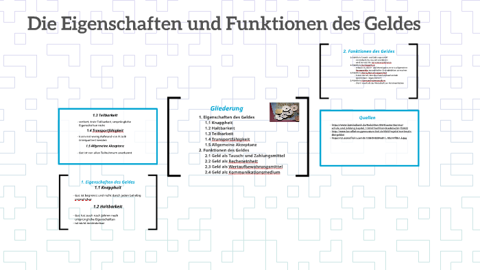 Die Eigenschaften Und Funktionen Des Geldes By Melanie Röder On Prezi