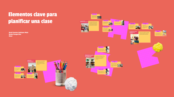 Elementos clave para planificar una clase by David Francisco Rodriguez ...