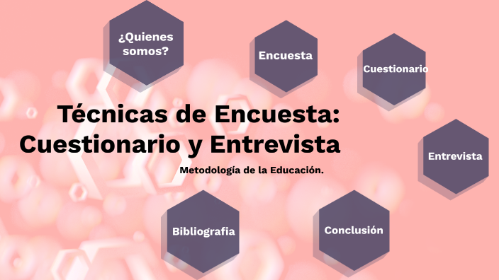 Técnicas de encuesta: cuestionario y entrevista by BELÉN CASTILLO