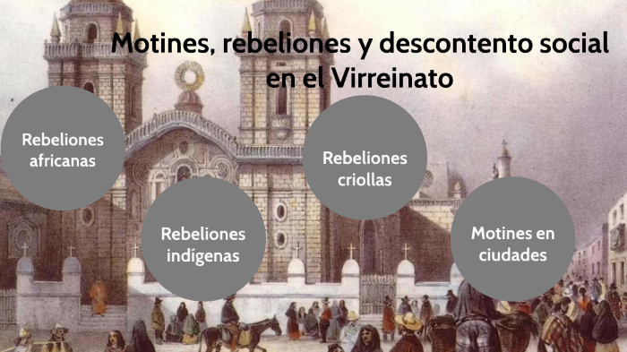 Motines Rebeliones Y Descontento Social En El Virreinato