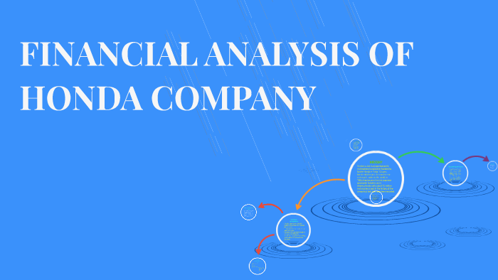 financial analysis of honda company by precious obiefuna executive summary for report