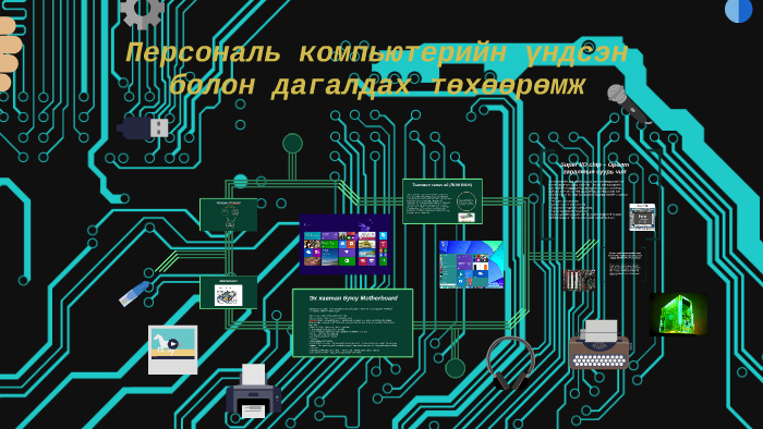 Персональ компьютерийн үндсэн болон дагалдах төхөөрөмж by суба субашид ...