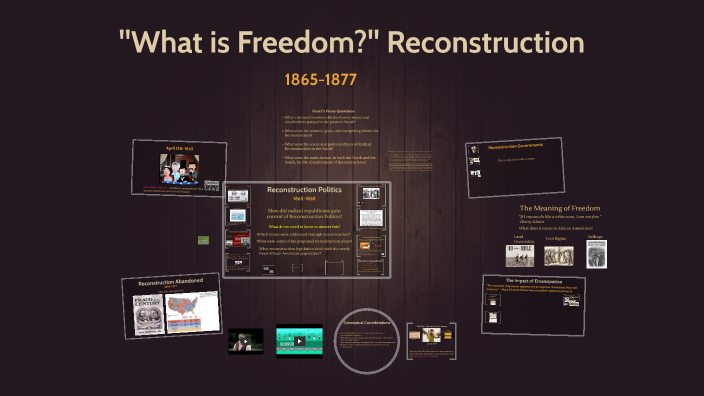 Foner Chapter 15: "What Is Freedom?" Reconstruction By Myron Curtis On ...