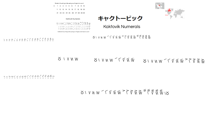 Kaktovik Numerals By Craig Jones