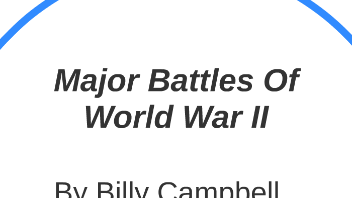 Major Battles Of World War II by billy campbell on Prezi