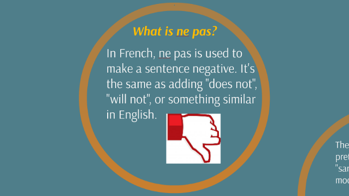 What is ne pas? by david mosteller