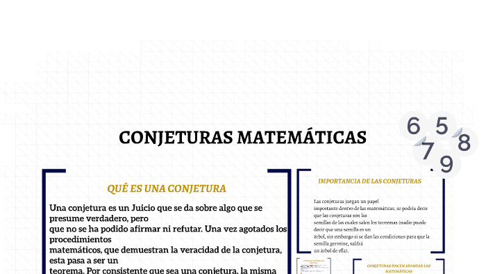 CONJETURAS MATEMÁTICAS By Laura Zapata On Prezi