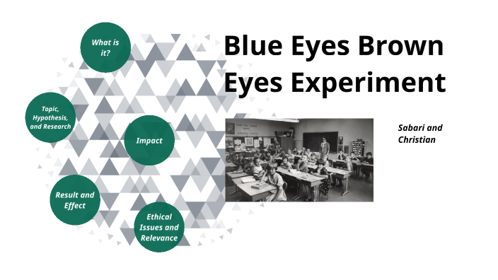 blue eyes brown eyes experiment summary