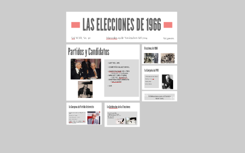 LAS ELECCIONES DE 1966 by Charyl Adams