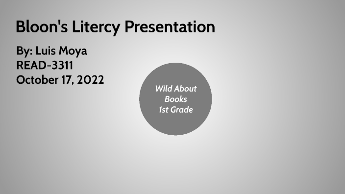 Bloom's Literacy Presentation by Luis Moya on Prezi