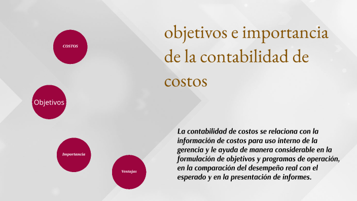 Importancia de la contabilidad de costos by Alejandro reyes on Prezi
