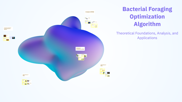 Bacterial Foraging Optimization Algorithm by Arefe Mirahmadi on Prezi