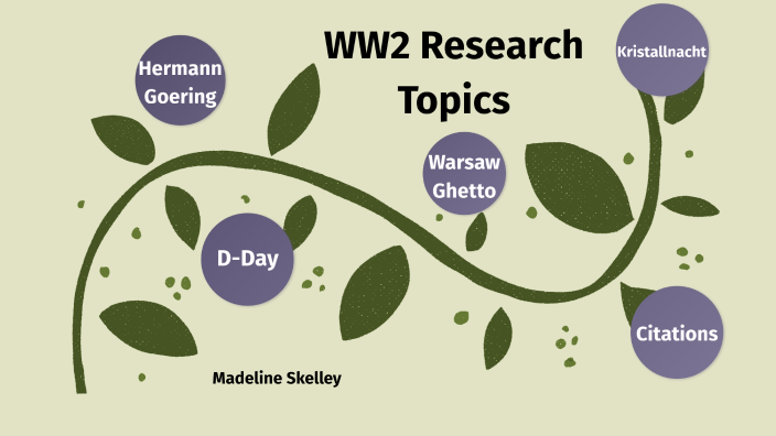 ww2 research project topics