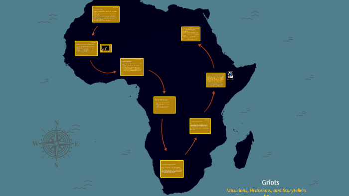 griots in africa map